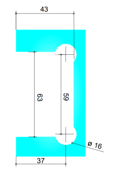 Pendeltürband Paar Wand und Zarge
